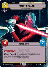Darth Malak - Covetous Apprentice (Hyperspace) - Star Wars Unlimited