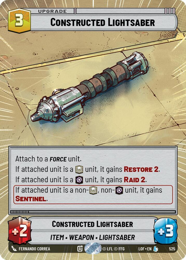 Constructed Lightsaber (Hyperspace) - Star Wars Unlimited