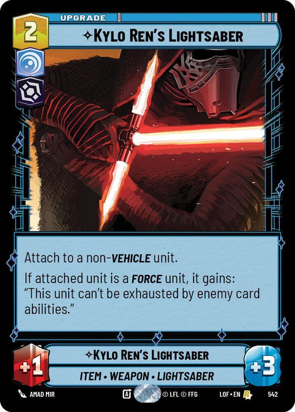 Kylo Ren's Lightsaber (Foil) - Star Wars Unlimited