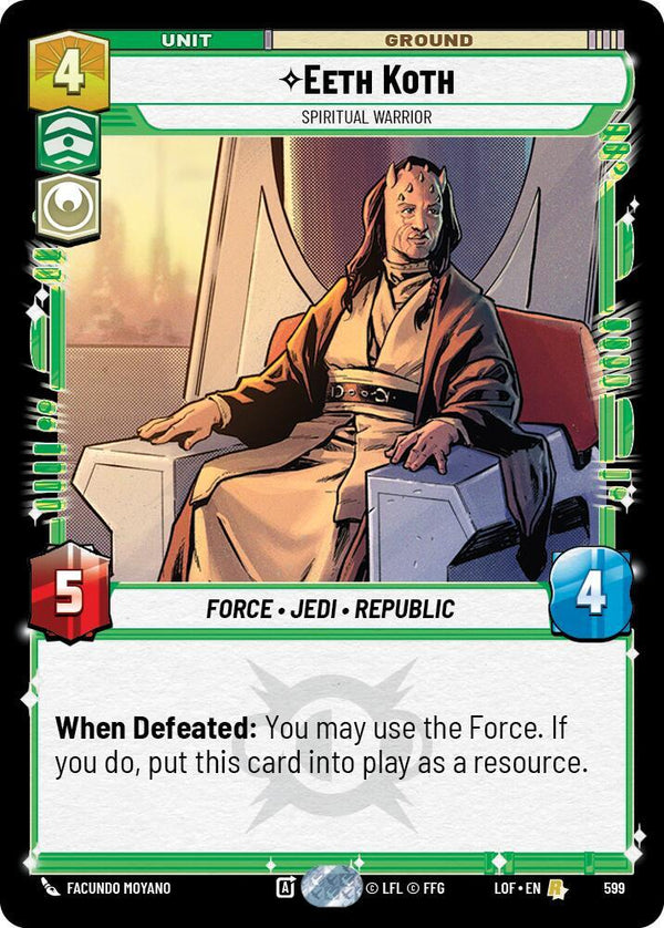 Eeth Koth - Spiritual Warrior (Foil) - Star Wars Unlimited