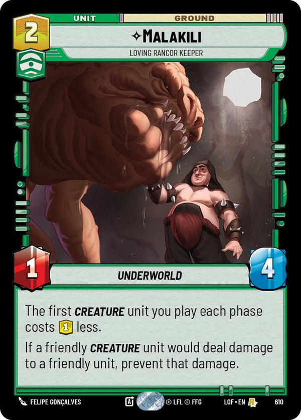 Malakili - Loving Rancor Keeper (Foil) - Star Wars Unlimited