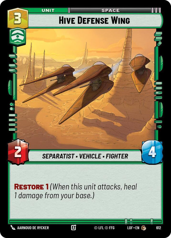 Hive Defense Wing (Foil) (LOF 612) - Star Wars Unlimited