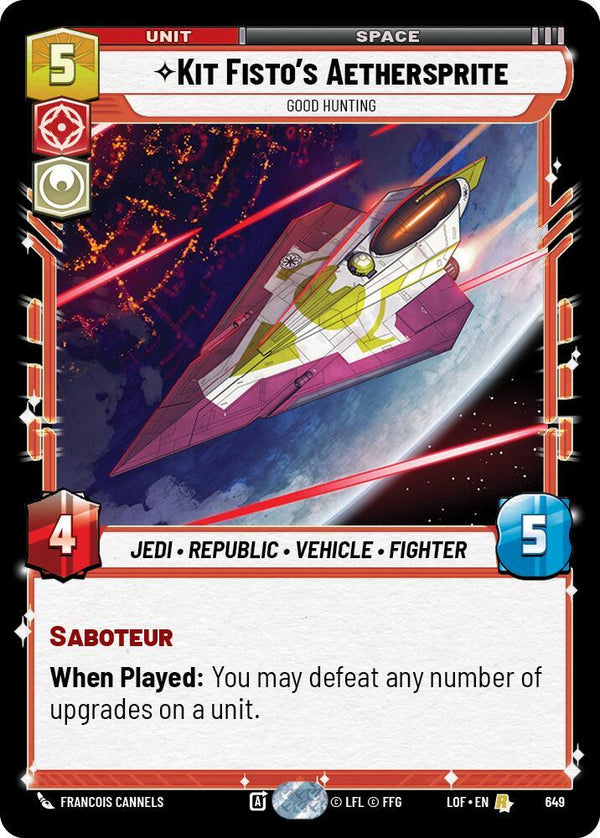 Kit Fisto's Aethersprite - Good Hunting (Foil) - Star Wars Unlimited