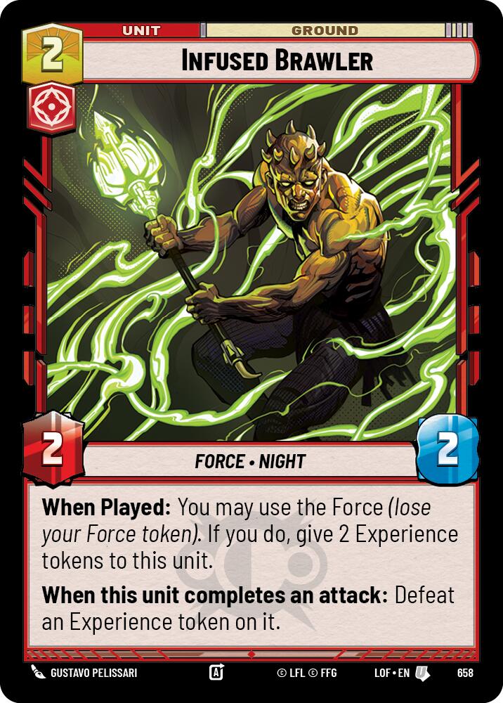 Infused Brawler (658) (Foil) (658) [Legends of the Force]