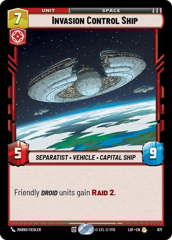 Invasion Control Ship (Foil) - Star Wars Unlimited
