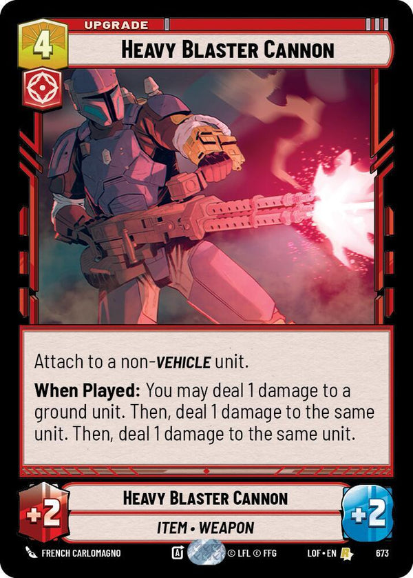 Heavy Blaster Cannon (Foil) - Star Wars Unlimited