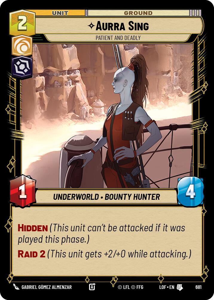 Aurra Sing - Patient and Deadly (681) (Foil) (681) [Legends of the Force]