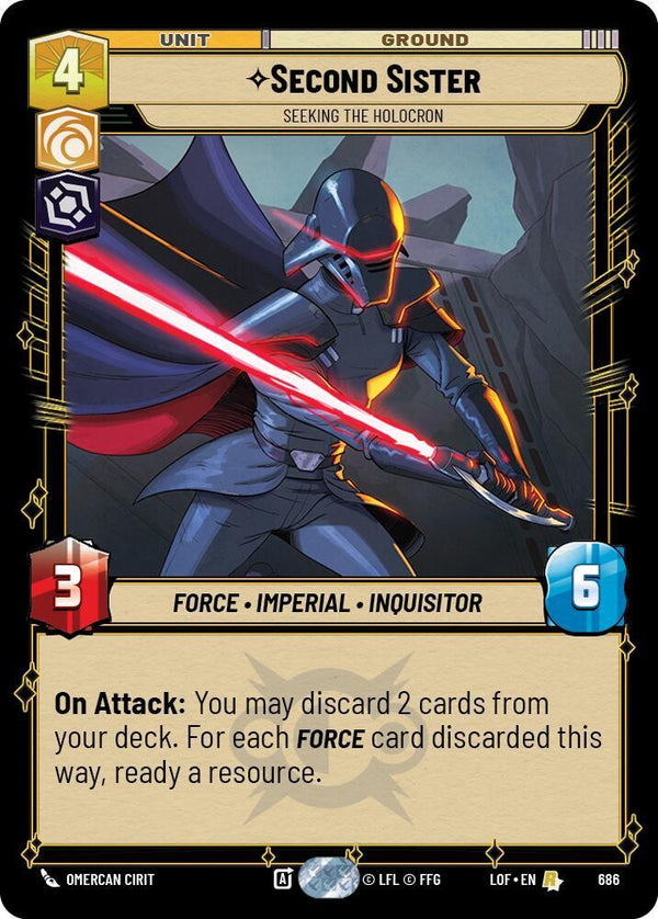Second Sister - Seeking the Holocron (Foil) - Star Wars Unlimited