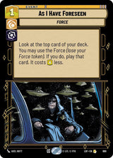 As I Have Foreseen (Foil) - Star Wars Unlimited