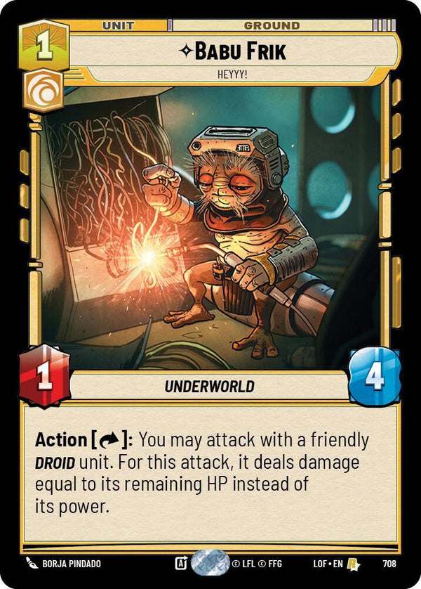 Babu Frik - Heyyy! (Foil) - Star Wars Unlimited