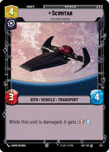 Scimitar - Sith Infiltrator (Foil) - Star Wars Unlimited