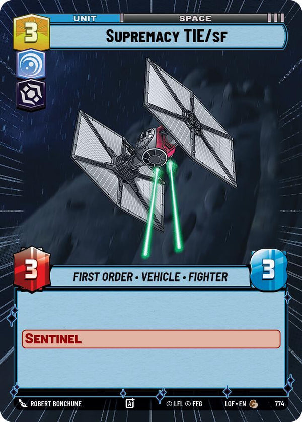 Supremacy TIE/sf (Hyperspace Foil) - Star Wars Unlimited