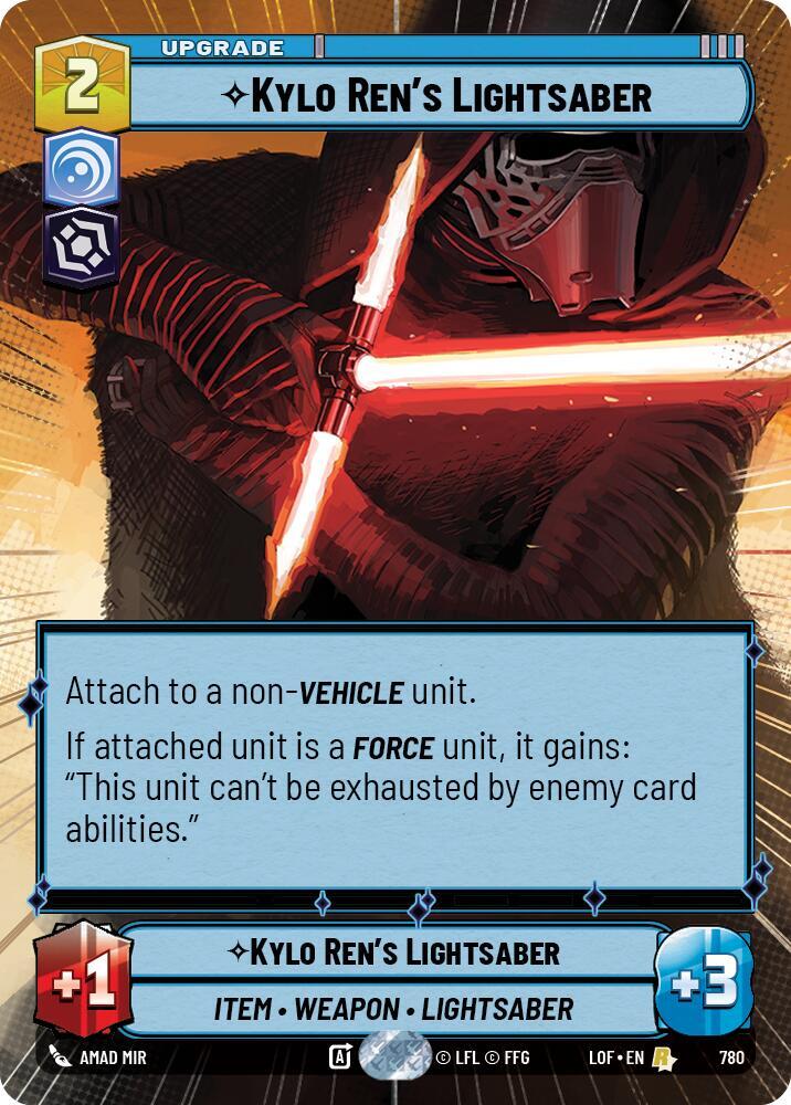 Kylo Ren's Lightsaber (Hyperspace Foil)