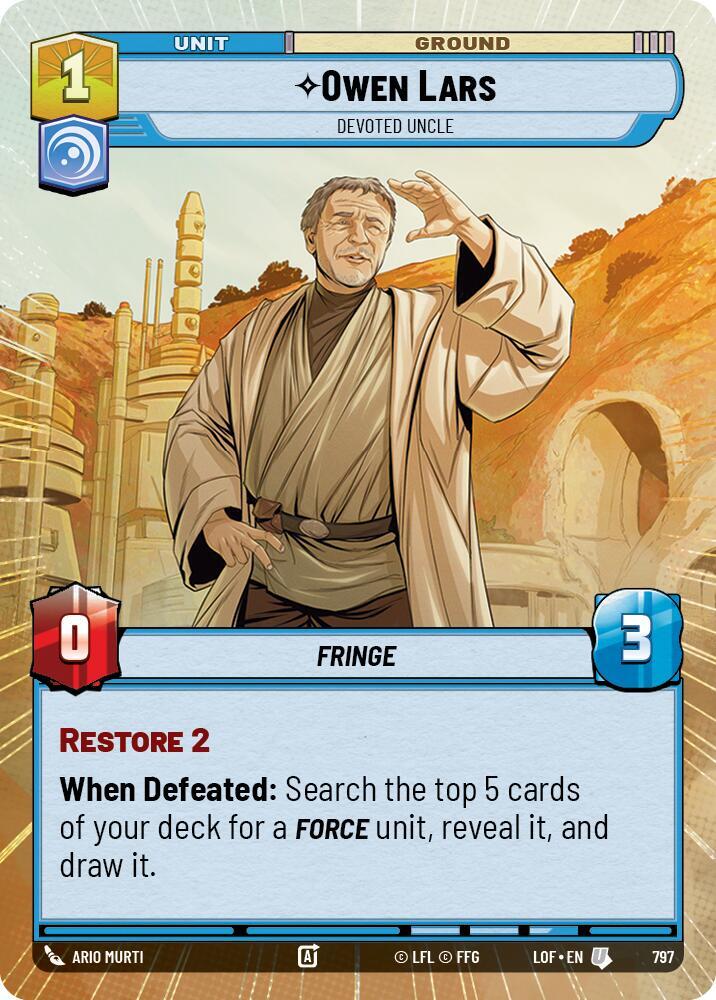 Owen Lars - Devoted Uncle (Hyperspace Foil)