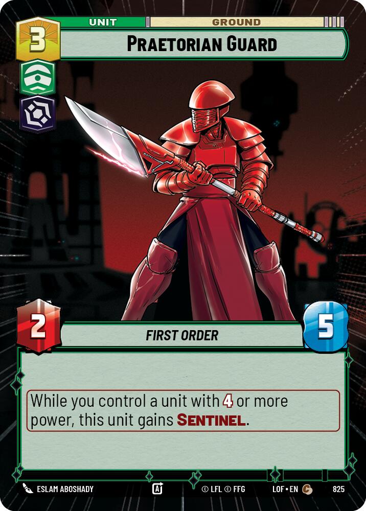 Praetorian Guard (825) (Hyperspace Foil) (825) [Legends of the Force]