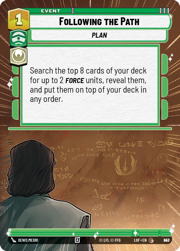 Following the Path (843) (Hyperspace Foil) (843) [Legends of the Force]