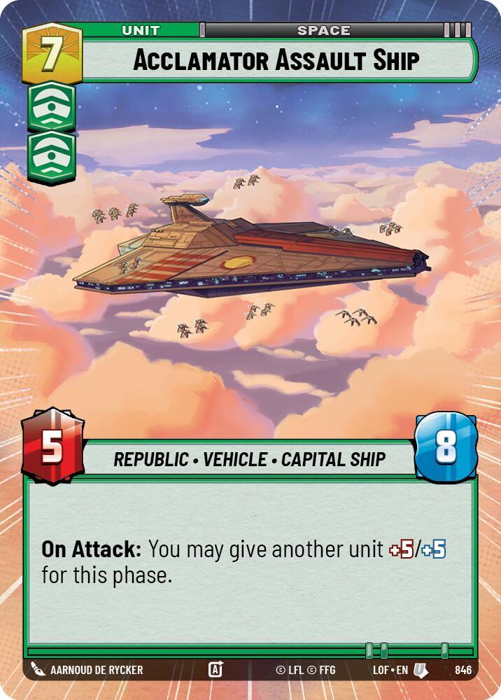 Acclamator Assault Ship (Hyperspace Foil)