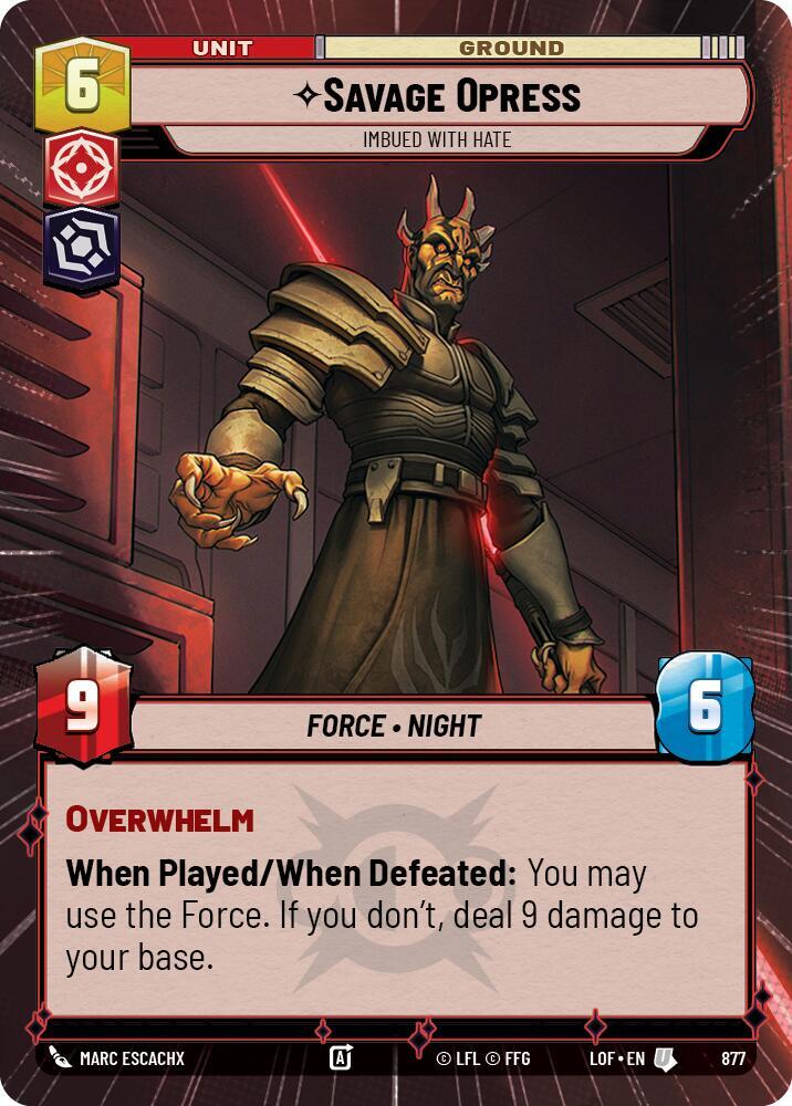Savage Opress - Imbued With Hate (Hyperspace Foil)