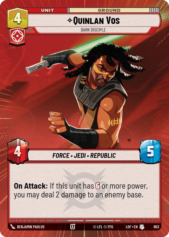 Quinlan Vos - Dark Disciple (Hyperspace Foil)