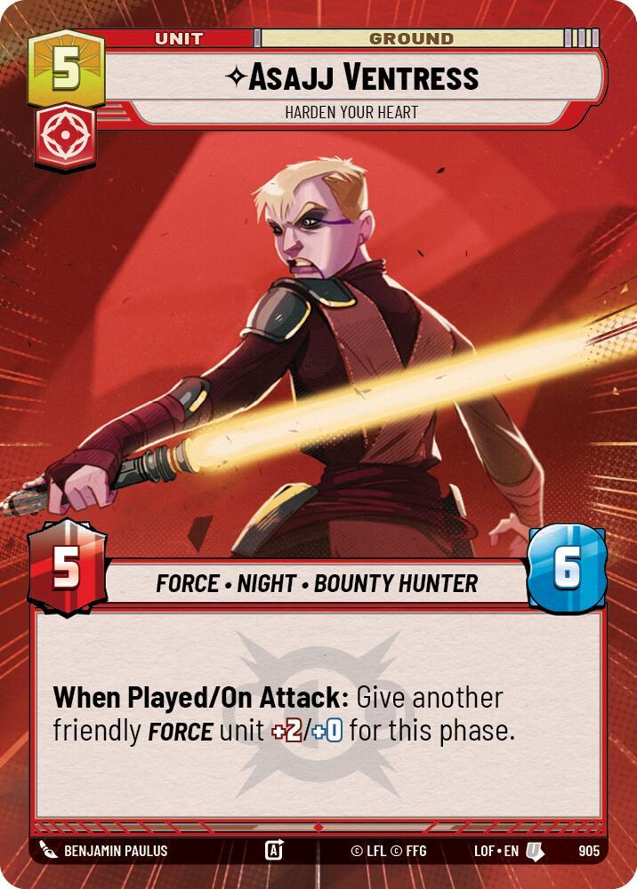 Asajj Ventress - Harden Your Heart (Hyperspace Foil)