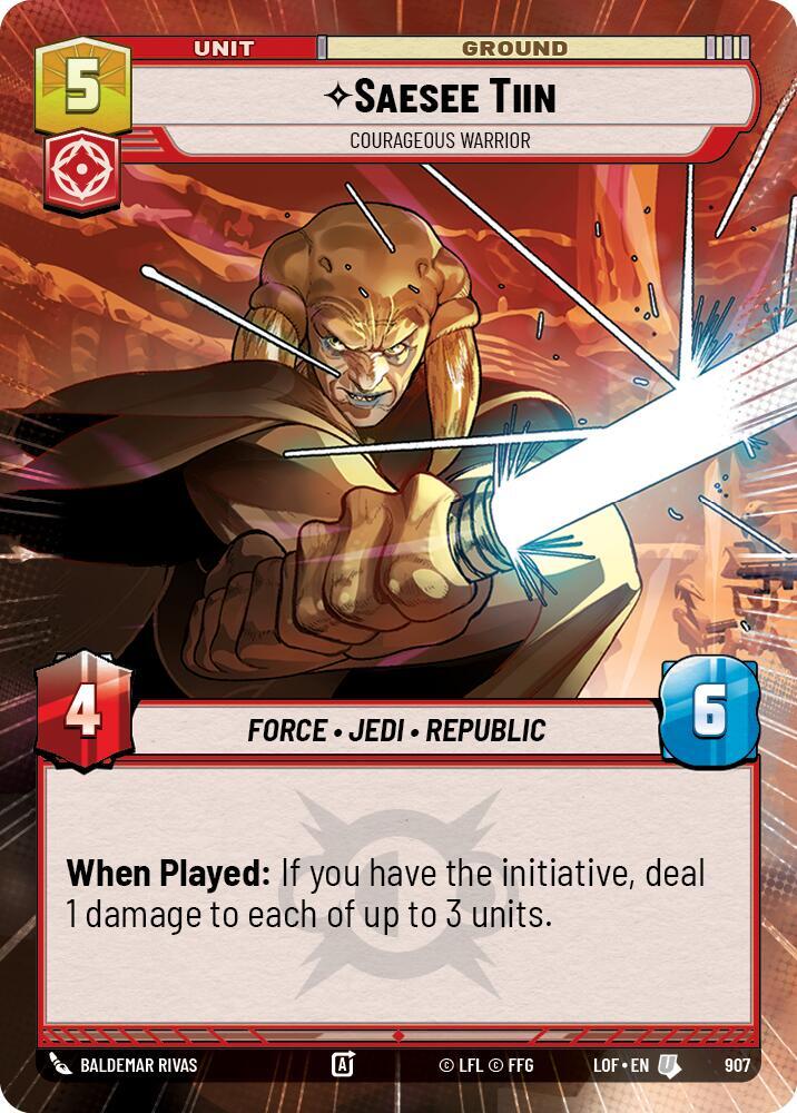 Saesee Tiin - Courageous Warrior (Hyperspace Foil)