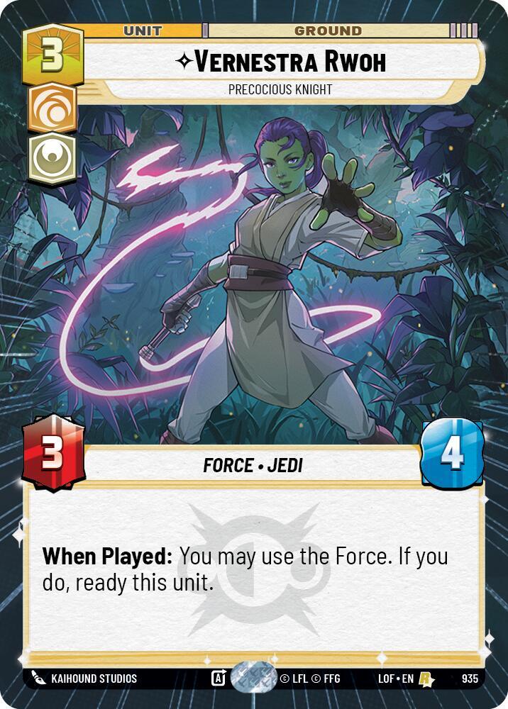 Vernestra Rwoh - Precocious Knight (Hyperspace Foil)