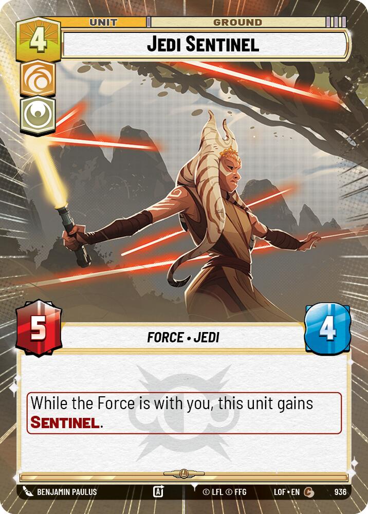 Jedi Sentinel (936) (Hyperspace Foil) (936) [Legends of the Force]