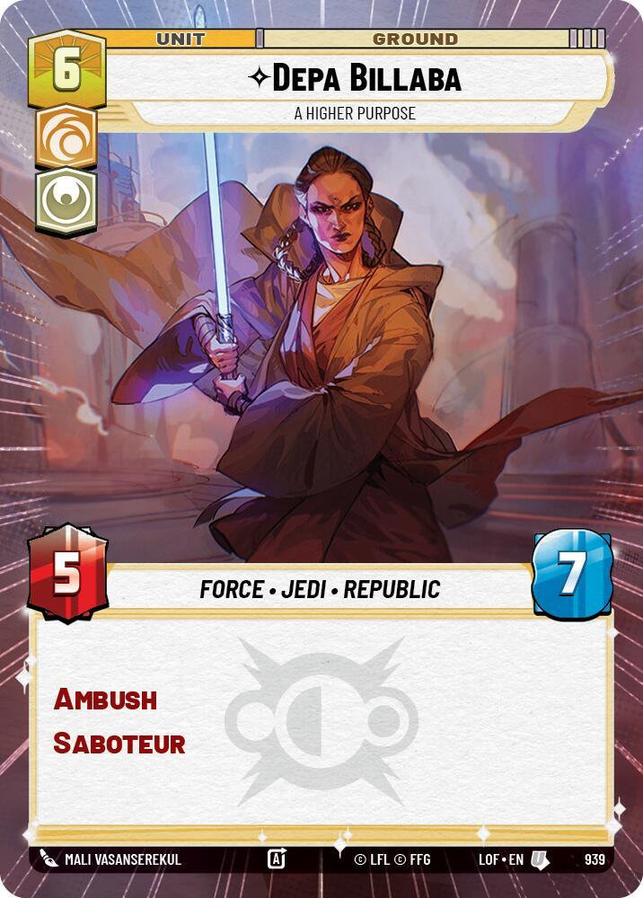 Depa Billaba - A Higher Purpose (Hyperspace Foil)