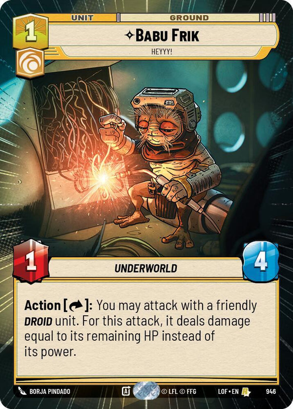 Babu Frik - Heyyy! (Hyperspace Foil) - Star Wars Unlimited