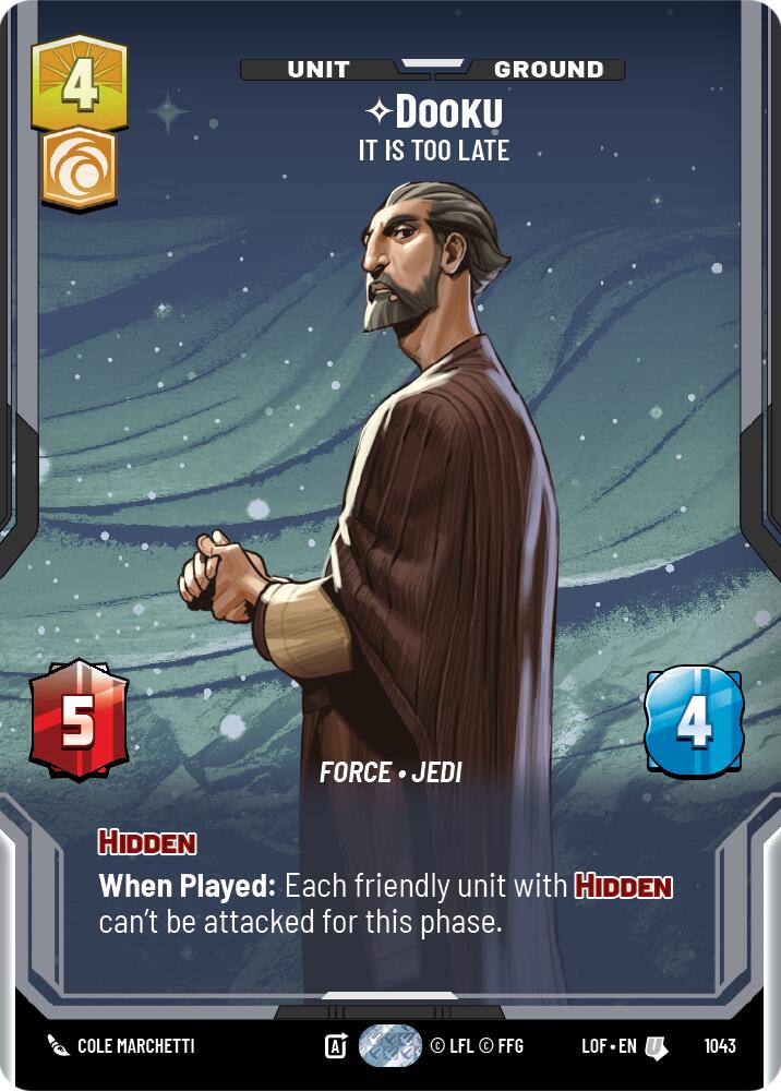 Dooku - It Is Too Late (1043) (Prestige) (1043) [Legends of the Force]