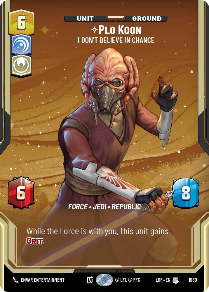 Plo Koon - I Don't Believe in Chance (Prestige Foil)
