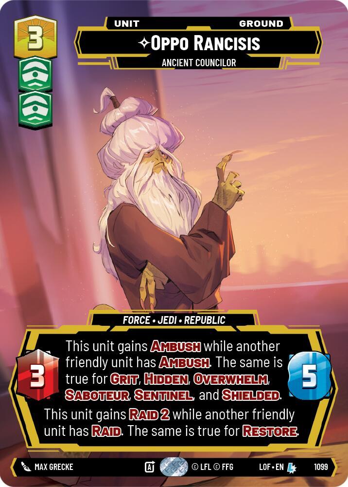 Oppo Rancisis - Ancient Councilor (Prestige Foil)