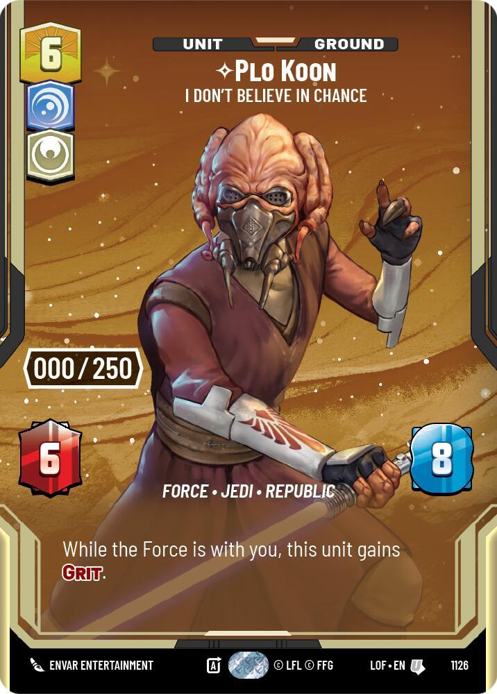 Plo Koon - I Don't Believe in Chance (Serialized)