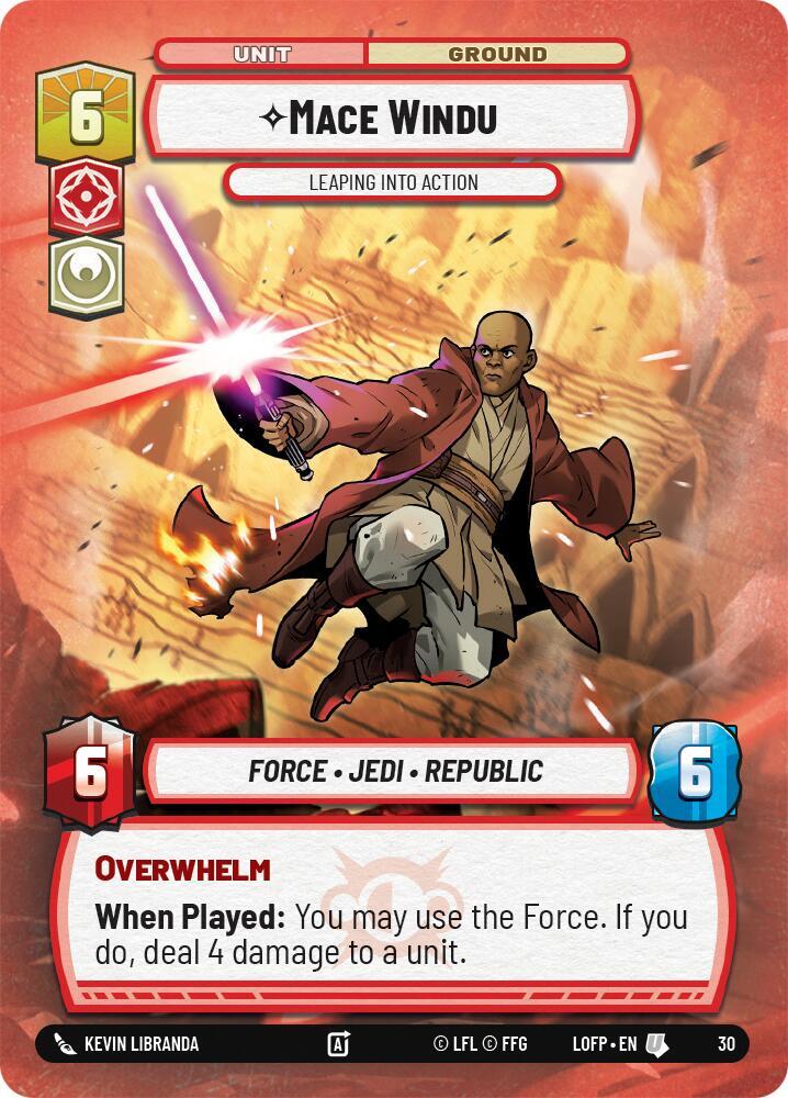 Mace Windu - Leaping into Action (Foil)