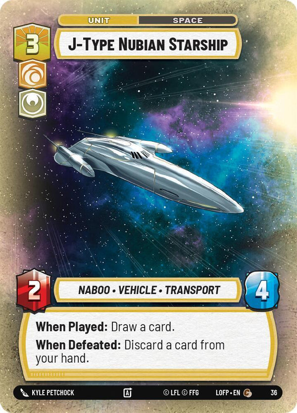 J-Type Nubian Starship (Foil) (LOFWPP 36) - Star Wars Unlimited