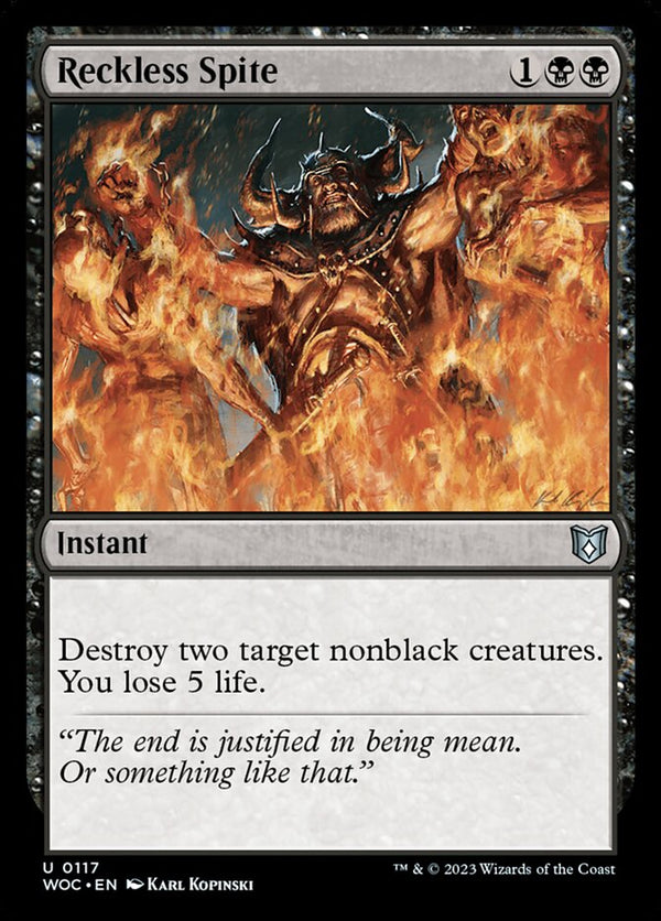Reckless Spite - Magic: The Gathering