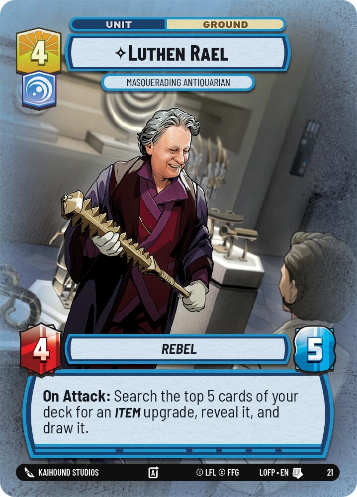 Luthen Rael - Masquerading Antiquarian (21) (21) [Organized Play Promos]