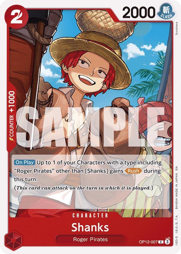 Shanks (007) - One Piece Card Game