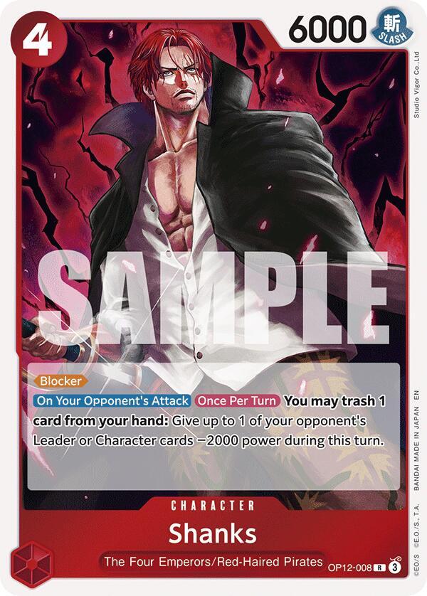 Shanks (008) - One Piece Card Game