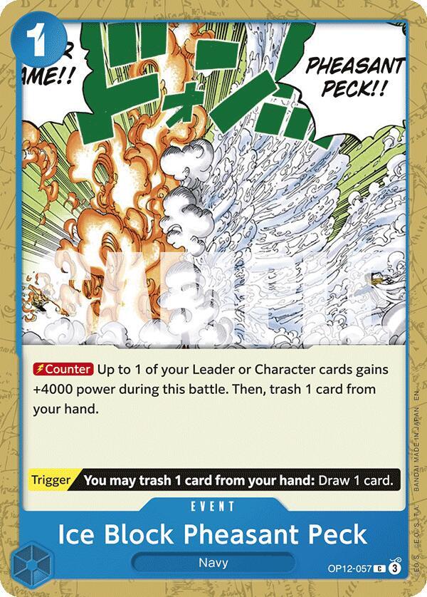 Ice Block Pheasant Peck - One Piece Card Game
