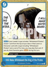 I Will Make Whitebeard the King of the Pirates - One Piece Card Game