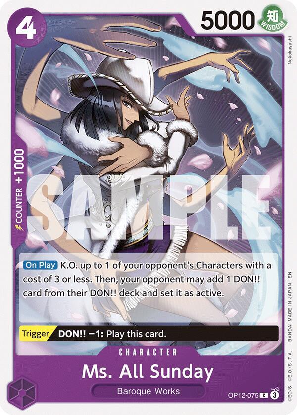 Ms. All Sunday - One Piece Card Game