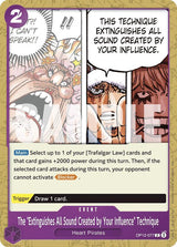 The "Extinguishes All Sound Created by Your Influence" Technique - One Piece Card Game