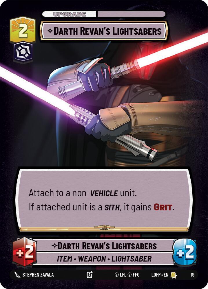 Darth Revan's Lightsabers