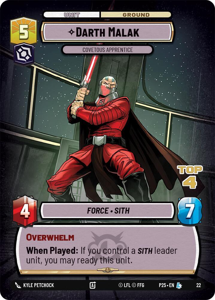 Darth Malak - Covetous Apprentice (Top 4)