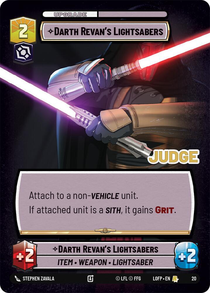 Darth Revan's Lightsabers