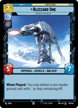 Blizzard One - Veers at the Helm - Star Wars Unlimited