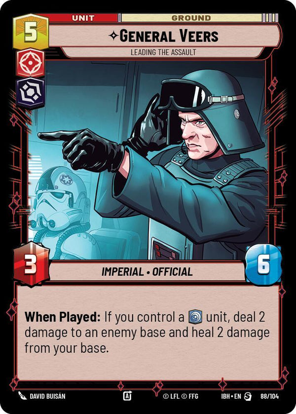 General Veers - Leading the Assault (88/104) - Star Wars Unlimited