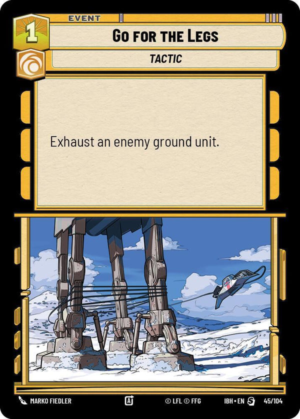 Go for the Legs (45/104) - Star Wars Unlimited