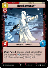 Hoth Lieutenant (92/104) - Star Wars Unlimited